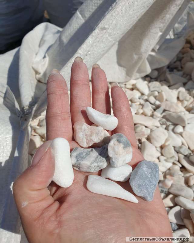 Галька медовая, чистая