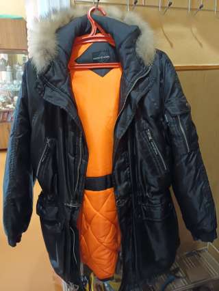 Мужскую зимнюю куртку аляска