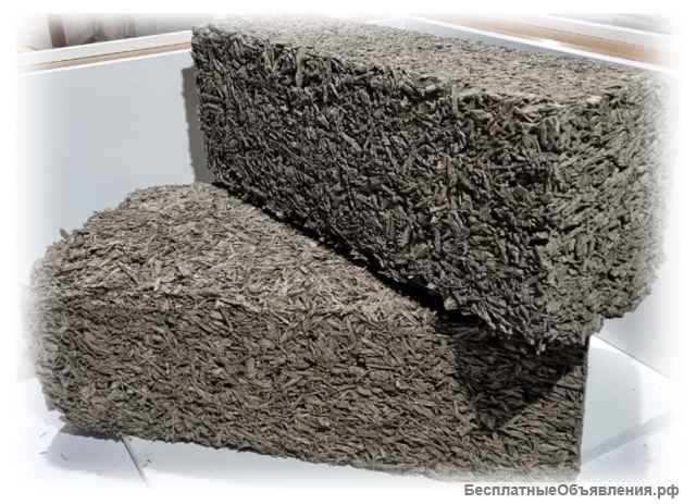 Перегородочные арболитовые блоки D500 600х150х200мм