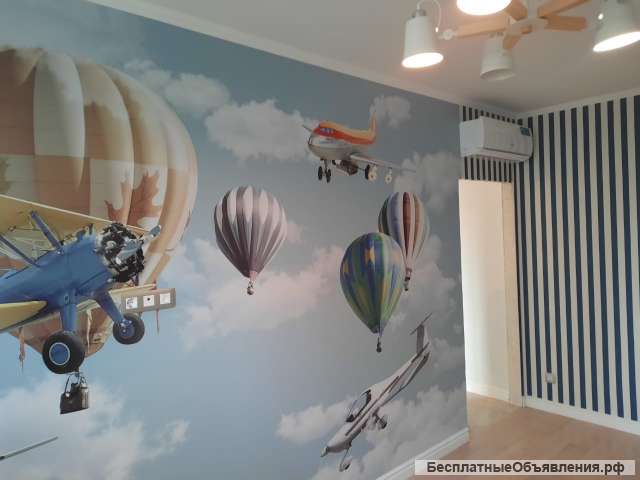 Поклейка обоев. Малярные работы. Покраска стен