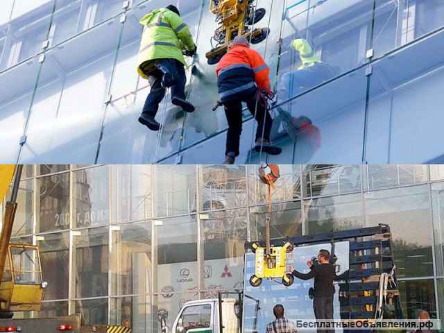 Вставка стекол, ремонт стеклопакетов