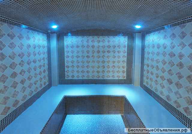 Сауна с бассейном. Финская и турецкая баня