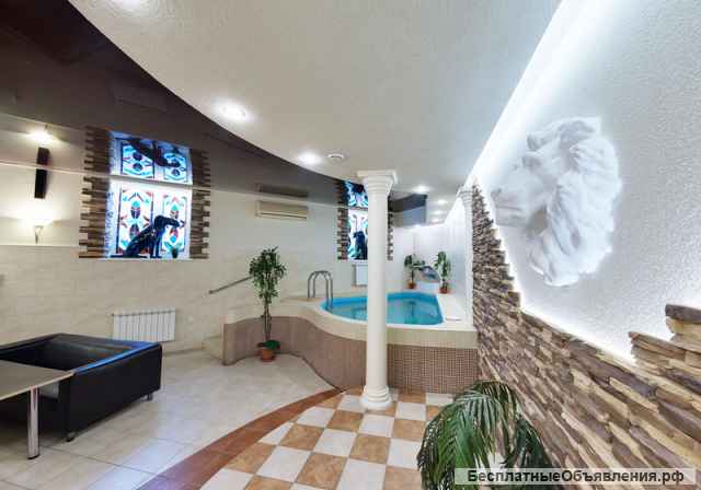 Сауна с бассейном. Финская и турецкая баня