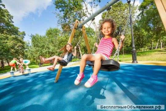 Укладка бесшовных резиновых покрытий