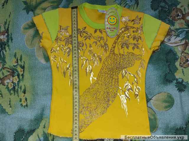 Футболку новую на девочку 5-7лет