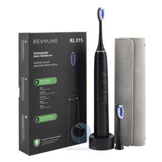 Черная зубная щетка Revyline RL 015 с гибкой настройкой режимов