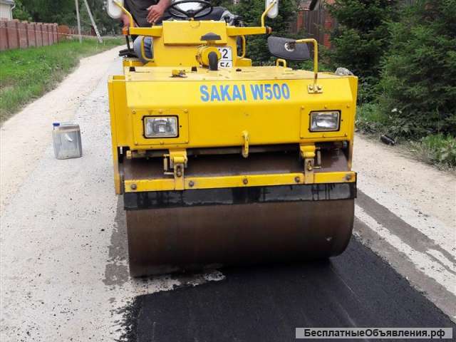 Асфалтирование площадок дороги