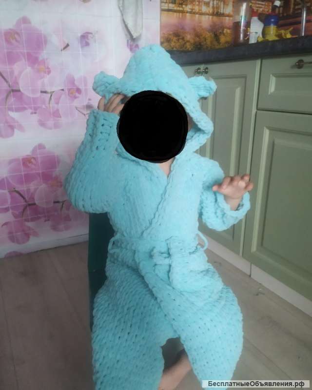 Халат детский плюшевый