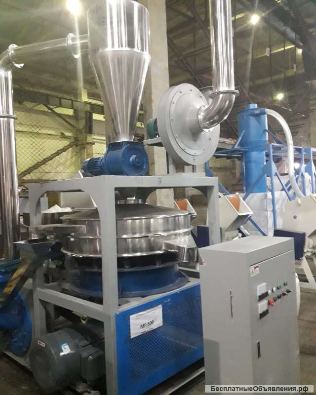 Переработка пластика мельницей дисковая серии MF 800