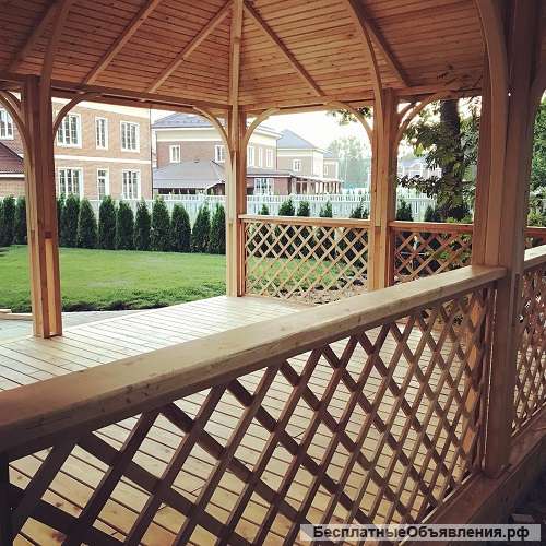 Производство прямоугольных модульных беседок