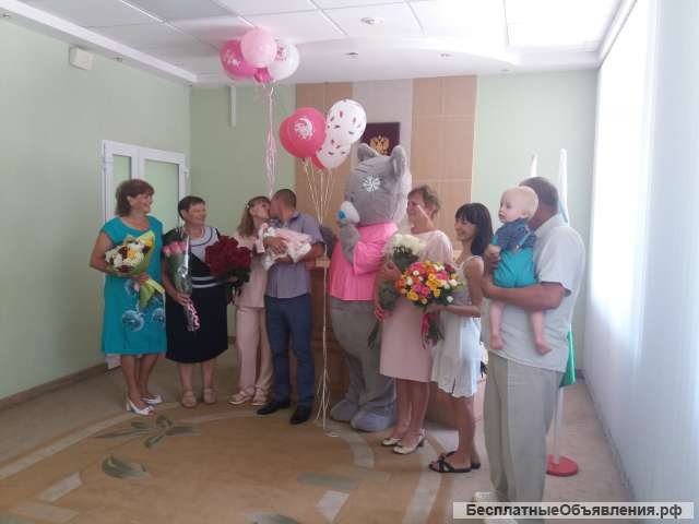 Поздравление с ростовым Мишкай Тедди