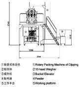 Станок для упаковки конфеты в пакетах с клипсой
