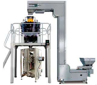 Станок для упаковки снеков в стоячих пакетах с плоским дном