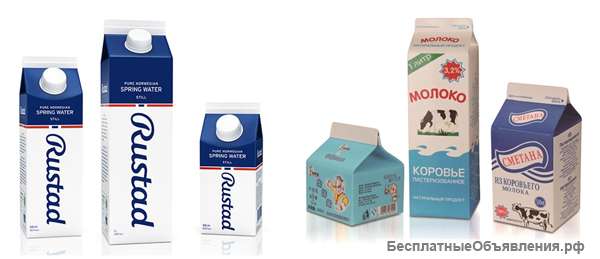 Машина для упаковки жидкое в бумажных кассетах