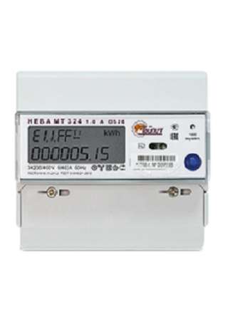 Счетчик эл. энергии 3ф. НЕВА МТ 324 1.0 A OS26 5/60А