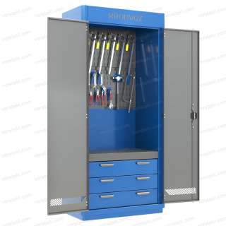 Инструментальный металлический шкаф KronVuz Box 1312