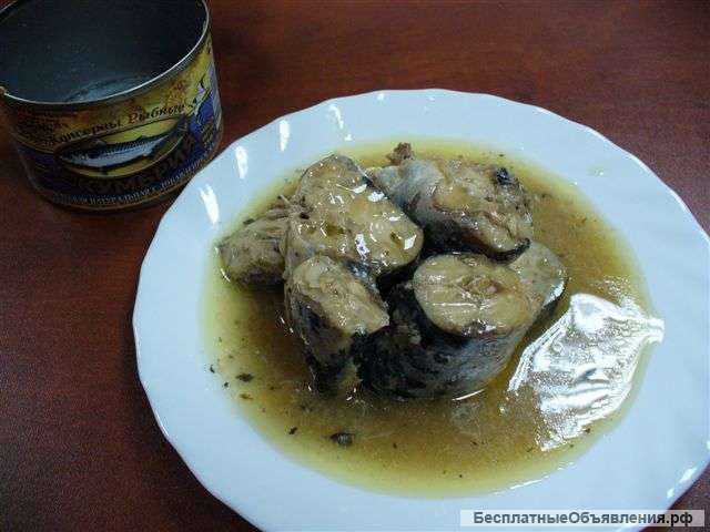 ООО"Сантарин"реализует рыбные консервы, Россия