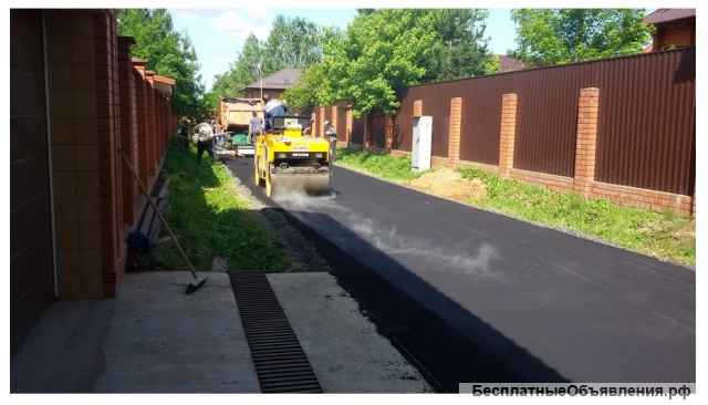 Асфальтирование, укладка крошка благоустройству под ключ