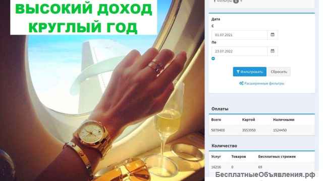 Салон красоты. Цифровой, отлаженный бизнес. 200 тыс прибыли