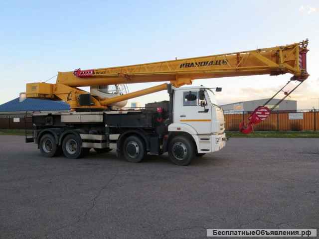 Автокран Ивановец 40 т, 2020 г, гусёк