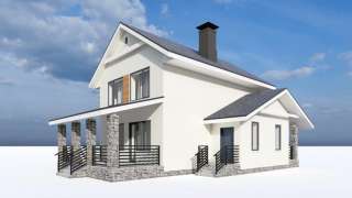 Коттедж в черте города со всеми коммуникациями и инфраструктурой