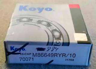 Подшипник "Koyo", артикул производителя M86649RYR/10 (70071)