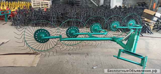 Грабли ворошилки 5 колёс мощные Россия