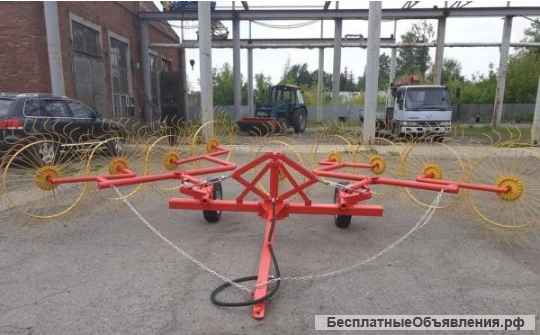 Грабли ворошилки ГВВ-9 колёс (со средним колесом)