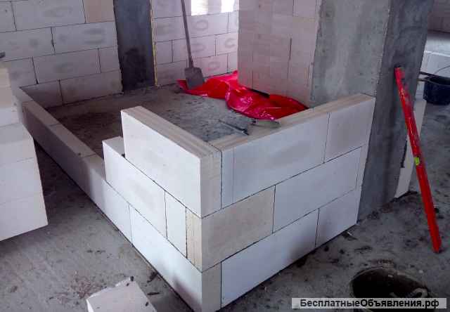 Кладка газобетонна, любой сложности