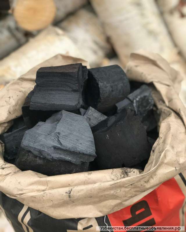 Древесный уголь в мешках 10кг оптом