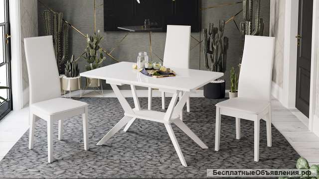 Стол со стеклом «Мурано»