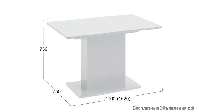 Стол обеденный тип 1 «Diamond»