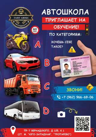 Профессиональное обучение вождению