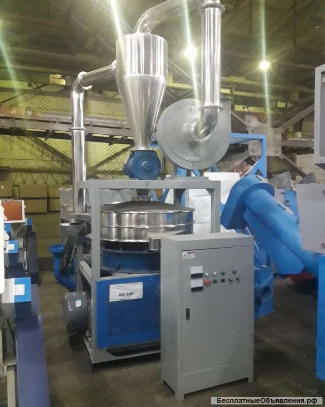 Мельница дисковая серии MF для ПП, ПЭ, АБС, ПС, ПВХ