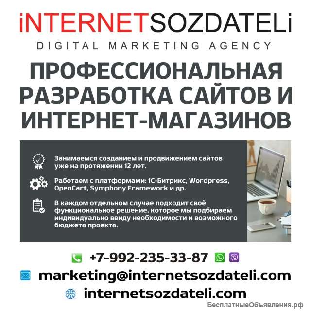 Профессиональная разработка сайтов и интернет-магазинов