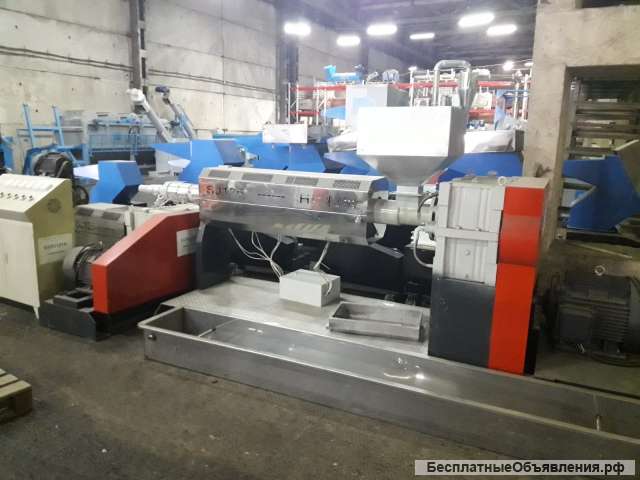 Двухкаскадный гранулятор SJ2 125/125 HGM для твердого сырья