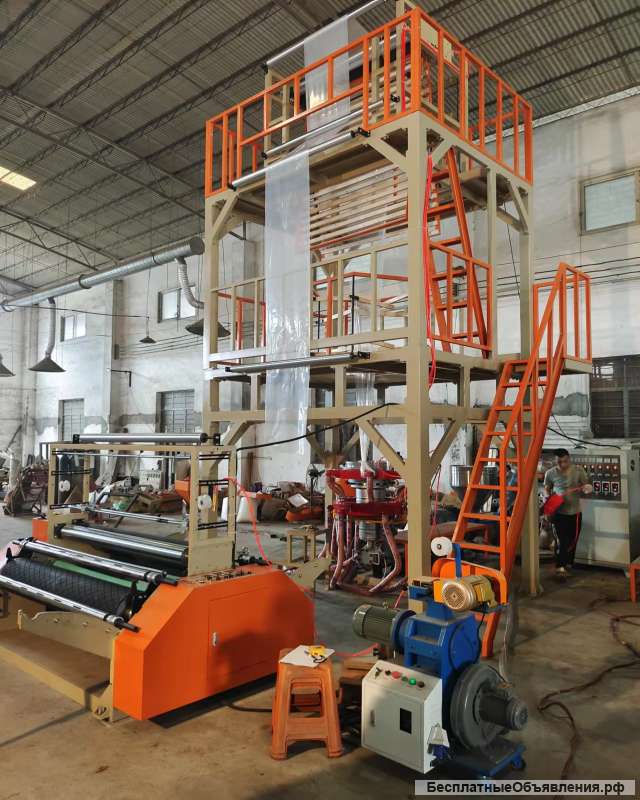 Выдувной экструдер для производства однослойной плёнки SJ-60-1000