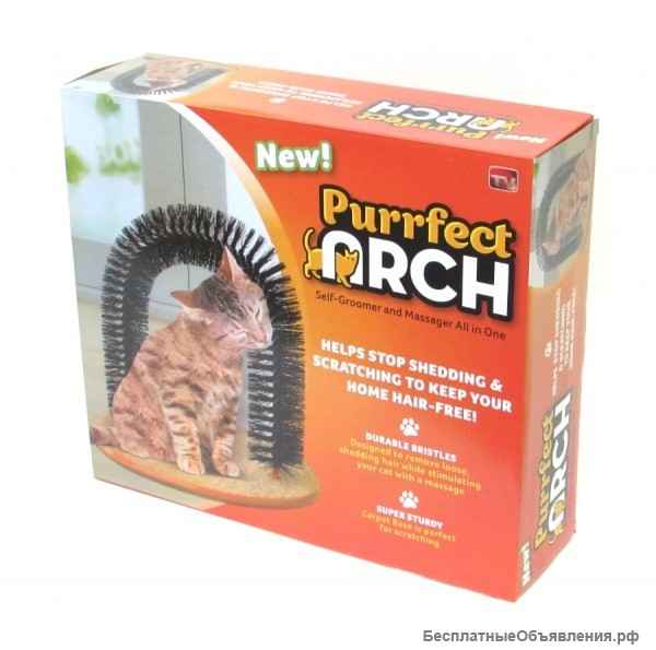 Когтеточка со щеткой Purrfect ARCH (Пуррфект Арч)