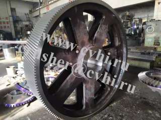 Вал шестерня и венец зубчатый для карьерного экскаватора ЭКГ