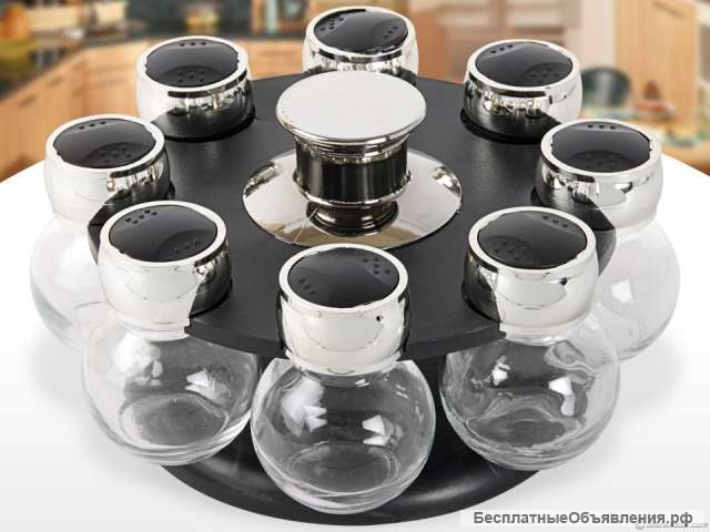 Набор для специй 8 Jars Spice Rack Set