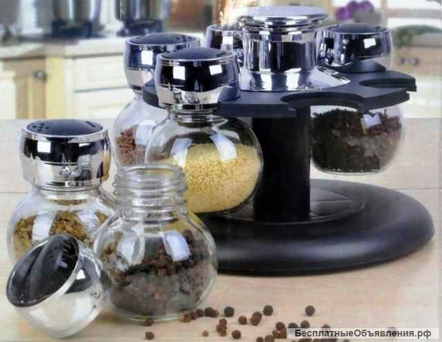 Набор для специй 8 Jars Spice Rack Set