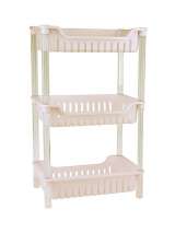 Пластиковая 3-х ярусная полка для кухни и ванной Plastic rack 3 Layer