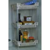 Пластиковая 3-х ярусная полка для кухни и ванной Plastic rack 3 Layer