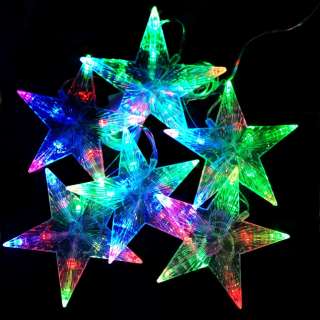 Электрическая Новогодняя гирлянда из звёзд, 270 см