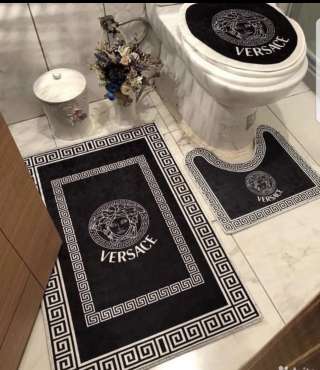 Коврики для ванной и туалета комплект из 3-х шт