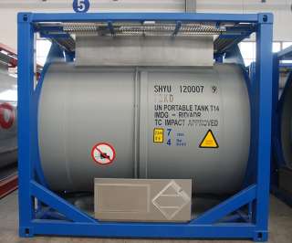 Танк-контейнер тип Т14 объём 7м3, для перевозки и хранения азотной кислоты, новый