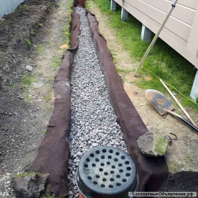 Копка, чистка колодцев, дренаж