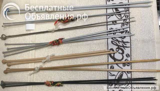 Вязальные спицы, крючки (СССР) (63 предмета)