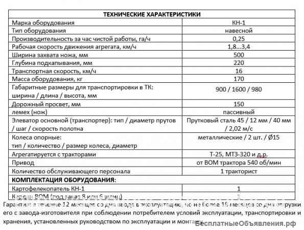 Картофелекопалка КН-1 Мощная