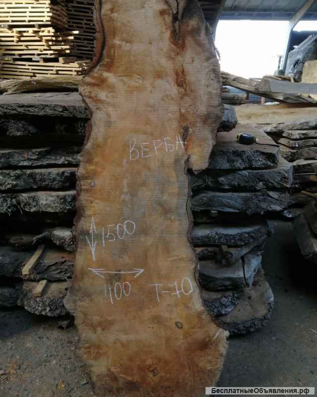 Слэбы из дуба, бука, тополя, вербы, капового карагача, ясеня